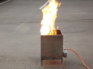 Générateur de flammes sans eau avec électrovanne