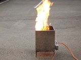 Générateur de flammes sans eau avec électrovanne